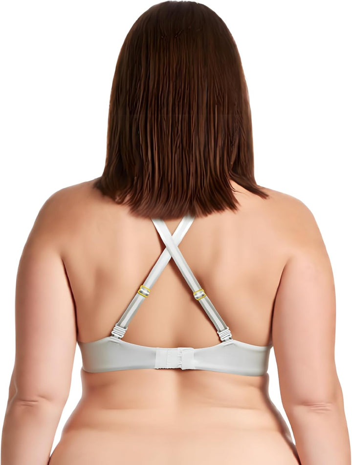 Curve Muse Damen Übergrösse Vollständige Abdeckung Bügel vorne schliessen BHs-1PK oder 2PK 70C Licht