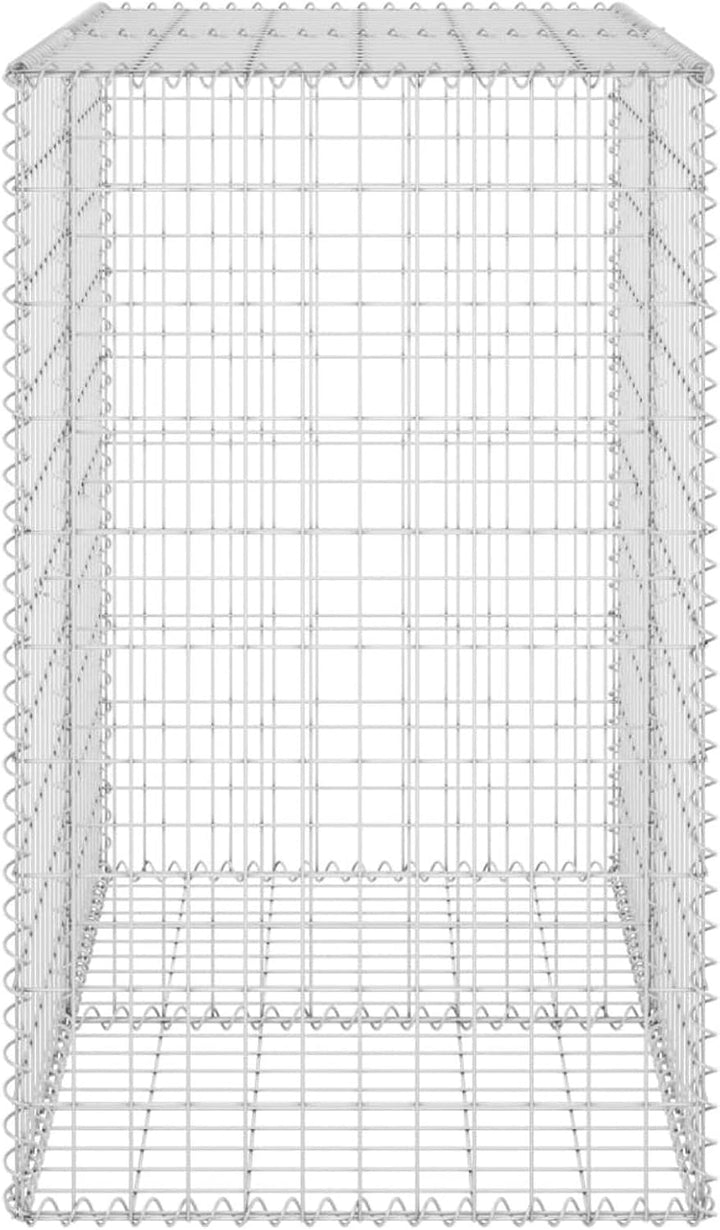 Tidyard Gabionenwand mit Abdeckung Gabione Steingabionen Steinkorb Gabionen Wand Drahtkorb Draht Mau