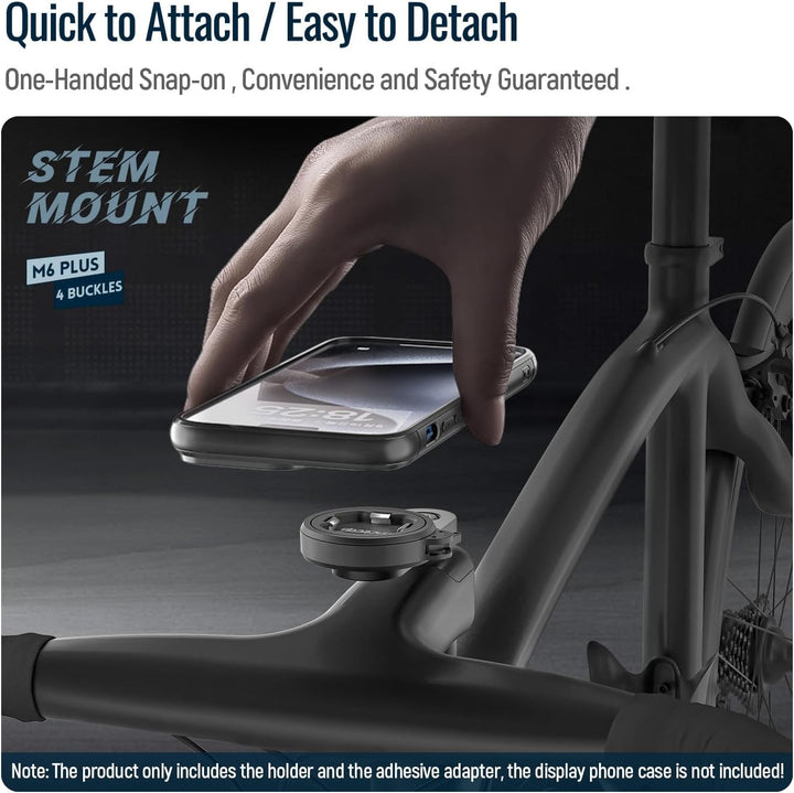 sincetop Bike Phone Mount für Mountain Bicycle, Universal Aluminium Rennrad Vorbaukappe Handyhalter,