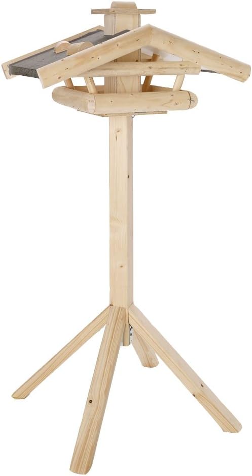 Dehner Natura Premium Wildvogel Futterhaus Watzmann, Futterstation für Wildvögel, Vogelhaus wetterfe