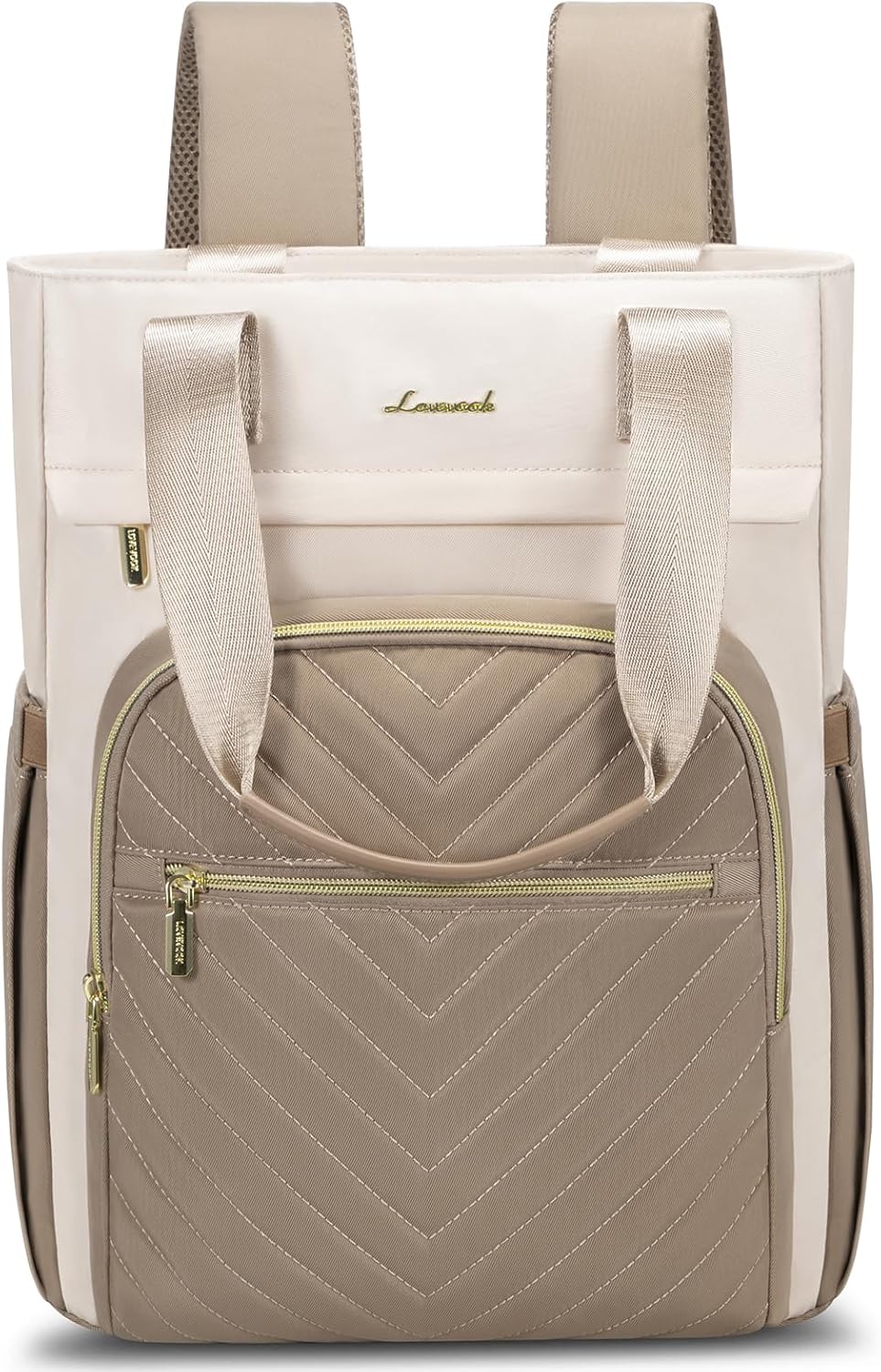 LOVEVOOK Handtasche Rucksack Damen 2 in 1 15.6 Zoll Laptop Backpack Women mit Laptopfach Schulrucksa