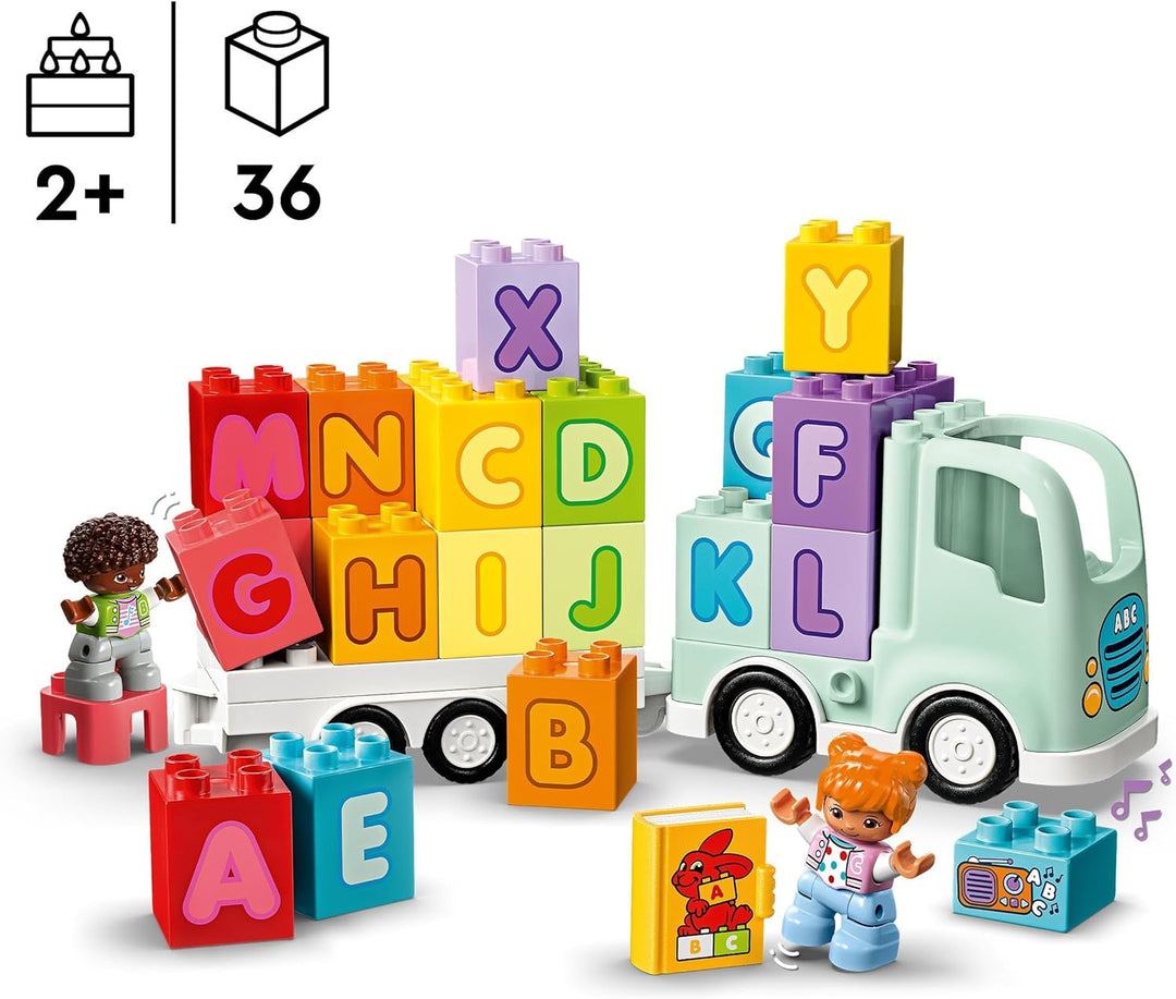 LEGO DUPLO Town ABC-Lastwagen, Lernspielzeug & DUPLO Zahlenzug - Zählen Lernen, Zug Spielzeug, Lerns