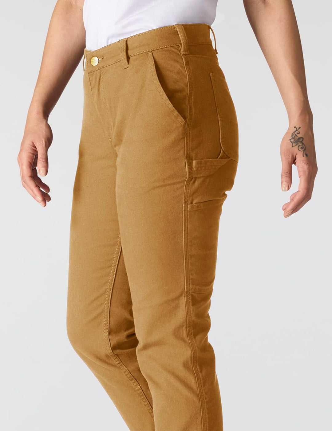 Carhartt Damen The Essential Canvas Pant Arbeitshose 34 Braun (Carhartt Brown), 34 Braun (Carhartt B