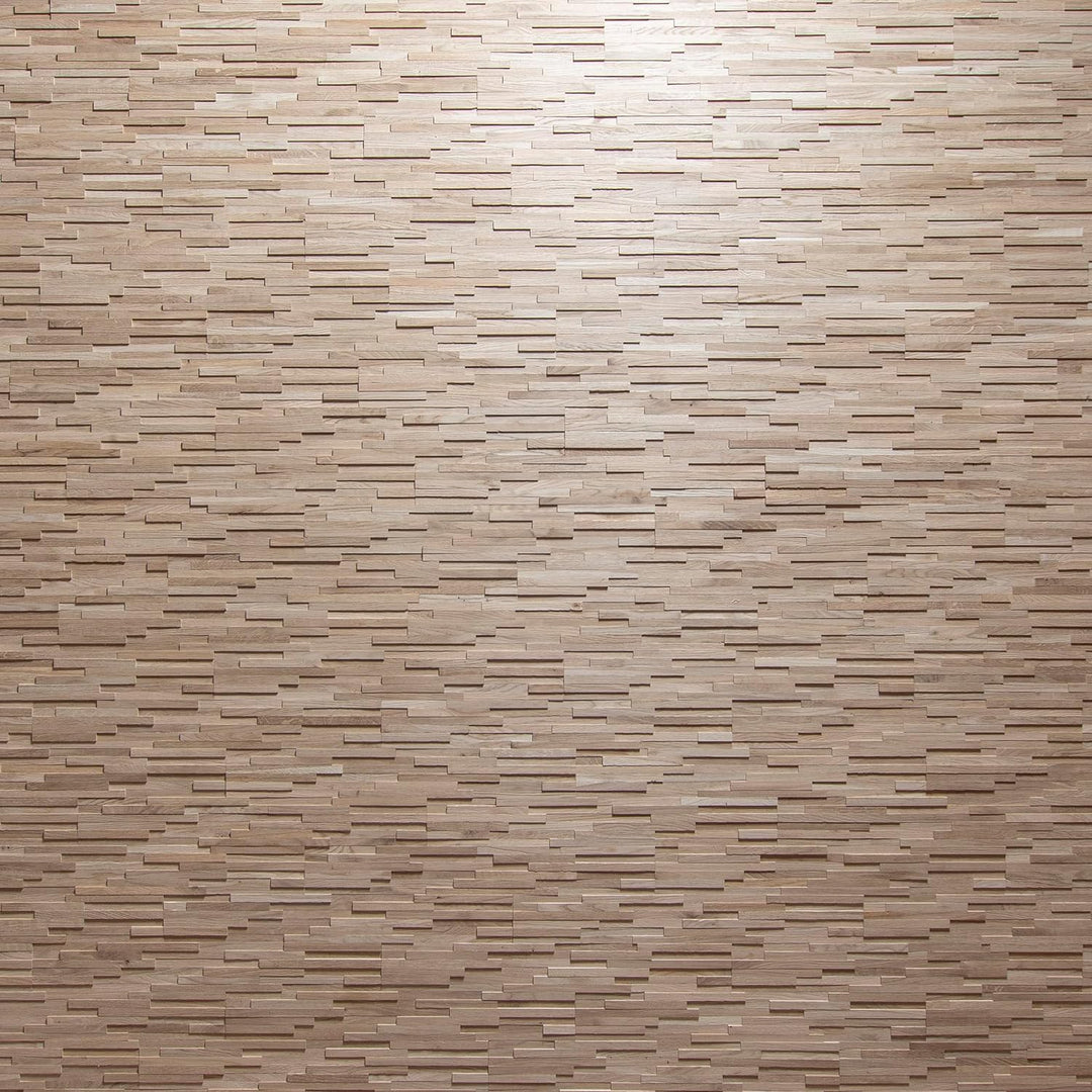 Wandverkleidung aus Holz 3D Optik Natürliches Eiche Holz Wandpaneele von Wooden Wall Design model AC