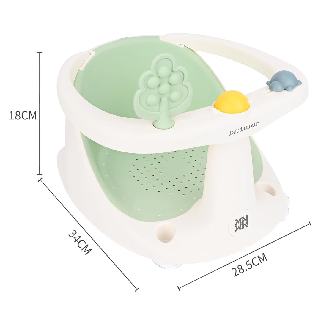 Bebamour Baby Badesitz 6 Monate+ Kind Badewanne Rutschfester 4 Green, 4 Green