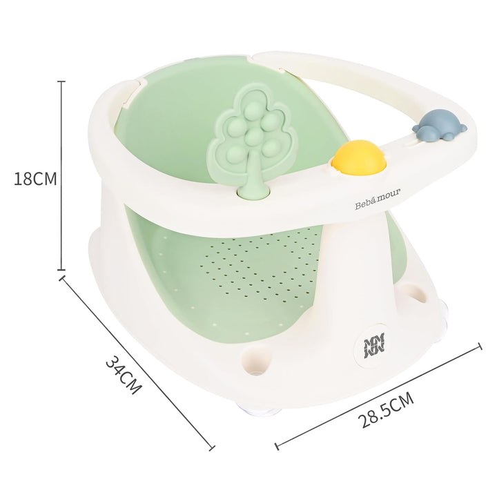 Bebamour Baby Badesitz 6 Monate+ Kind Badewanne Rutschfester 4 Green, 4 Green