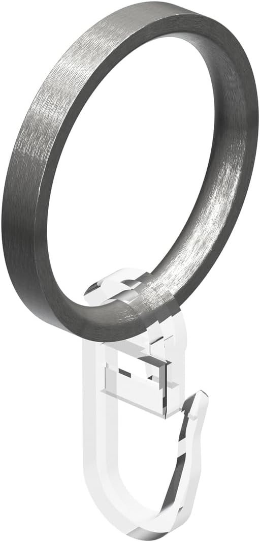 Interdeco Gardinenstange Edelstahl Optik 20 mm Ø 2-läufig Platon Verano, 100 cm, 100 cm