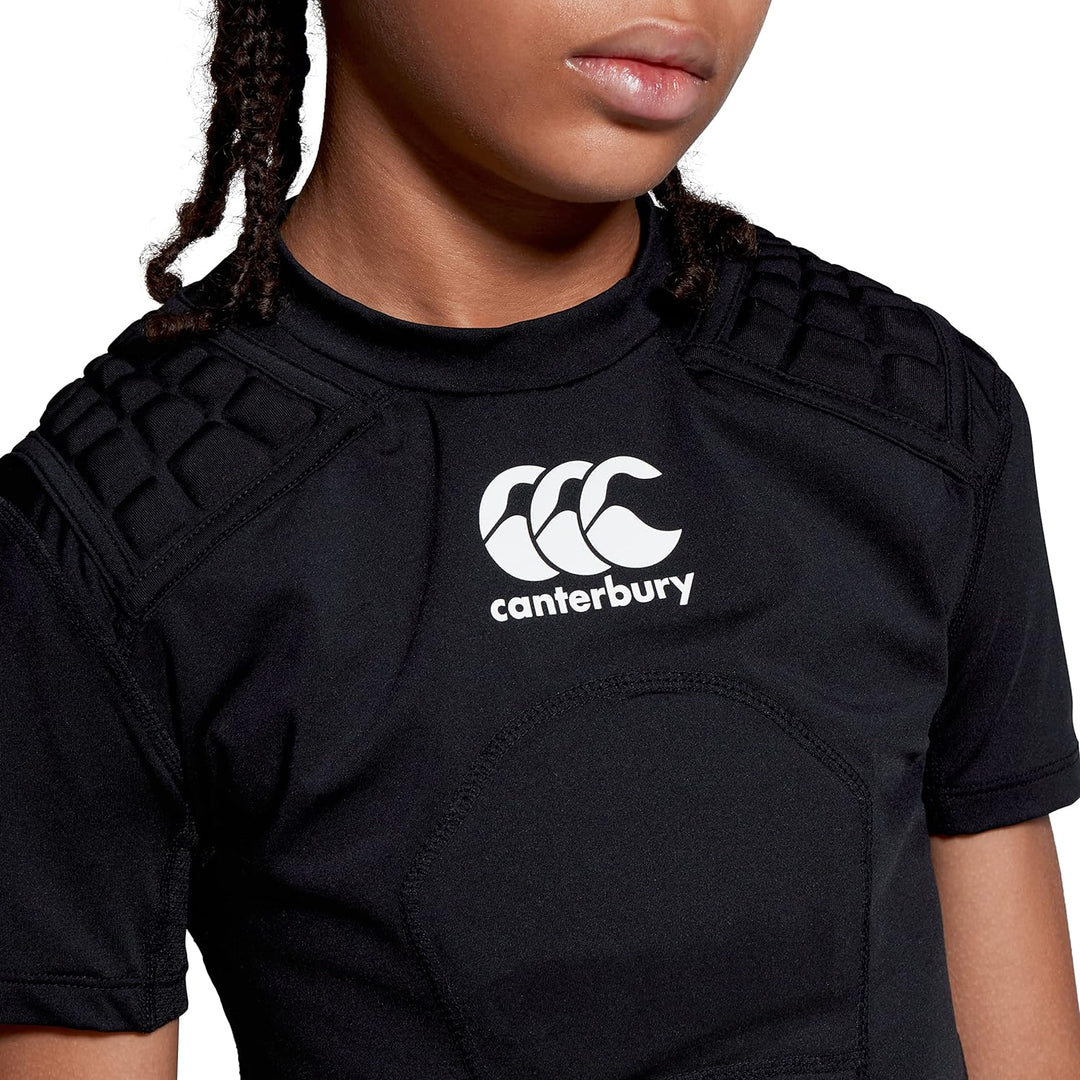 Canterbury Unisex Jugend CCC-Schutz Rugby-Schutzweste MB Schwarz/Weiss/Silber, MB Schwarz/Weiss/Silb