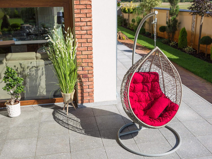 PillowPrim Hängesessel Kissen, Auflage für Polyrattan/Rattan Hängeschaukel, Polster, Hängekorb, Scha