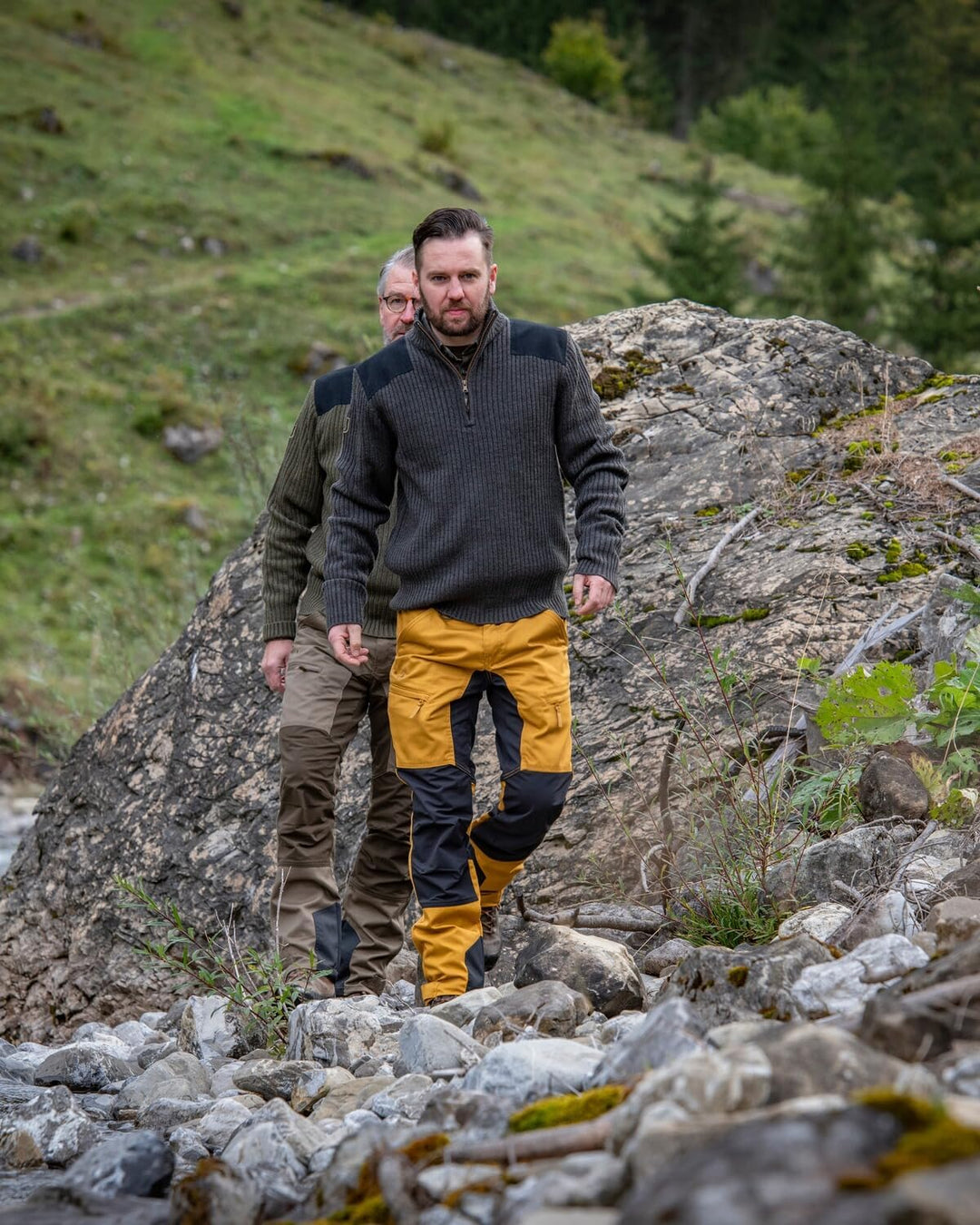 Deerhunter Rogaland Stretchhose mit Kontrast Schwemmholz Braun C48, Braun C48