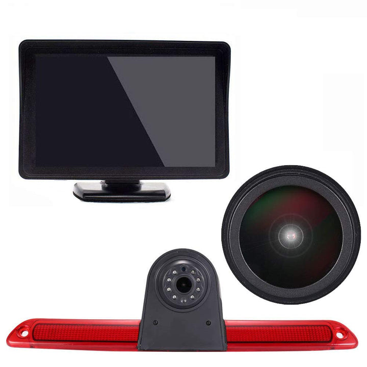 【Super HD Rückfahrkamera Set】 4.3 Zoll TFT LCD Farbdisplay Auto Monitor + 1280 * 720 Pixel 1000TV Li