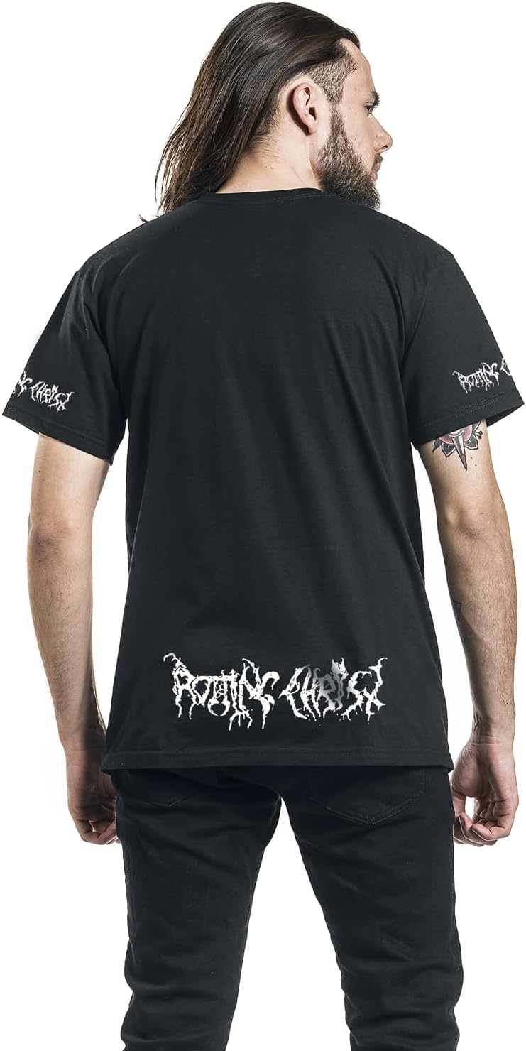 Rotting Christ 666 Männer T-Shirt schwarz M 100% Baumwolle Band-Merch, Bands