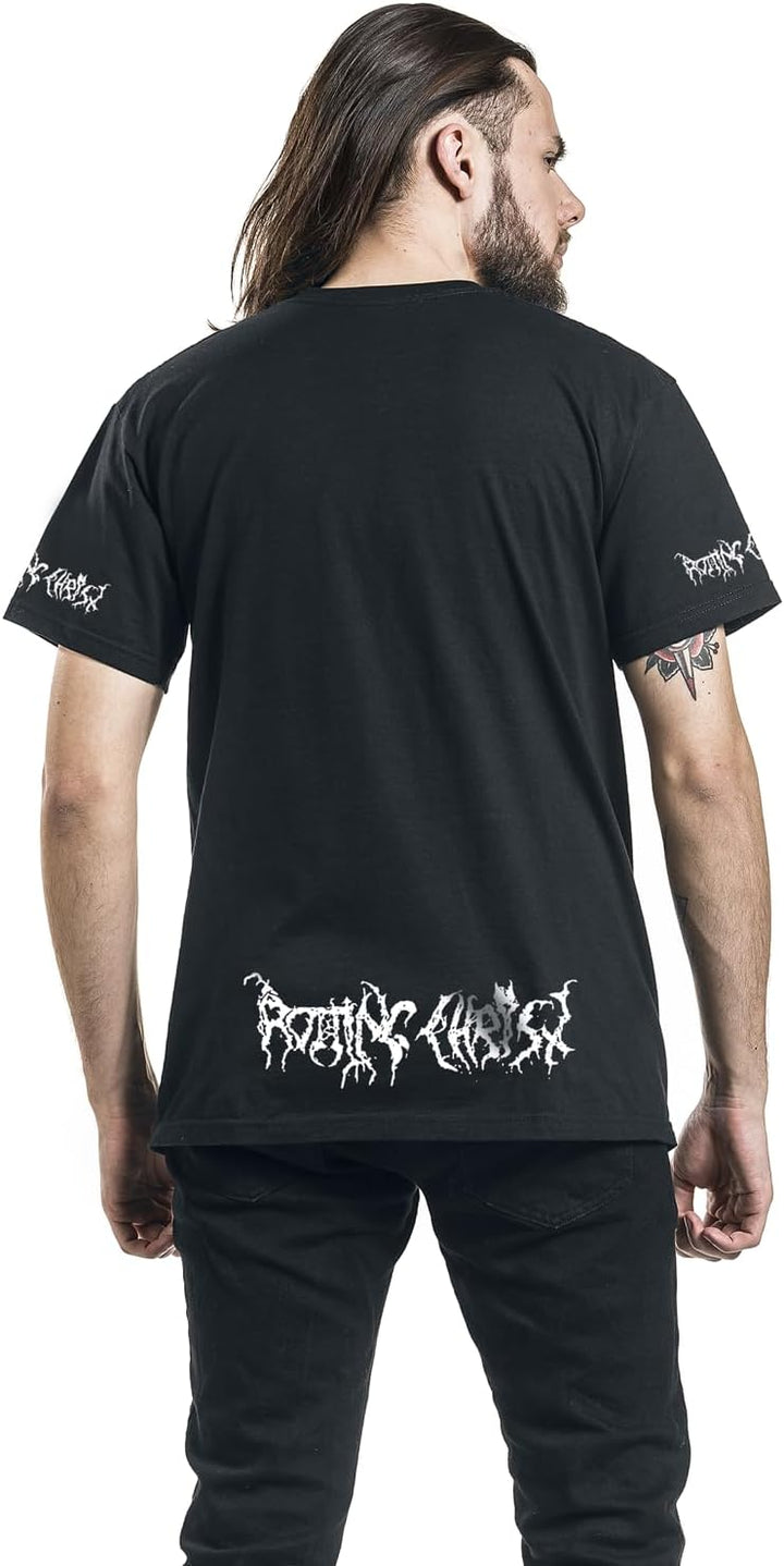 Rotting Christ 666 Männer T-Shirt schwarz M 100% Baumwolle Band-Merch, Bands