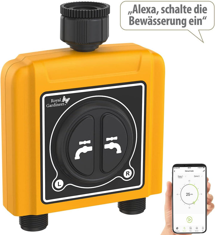 Royal Gardineer Zubehör zu Dual Bewässerung: Dual-Bewässerungsventil für Bewässerungscomputer BWC-51