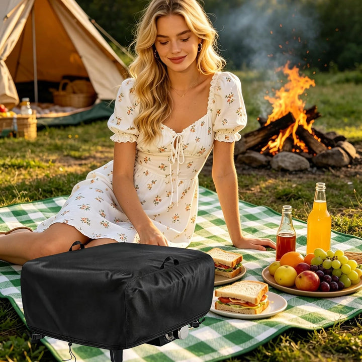 Pizzaofen Abdeckung für Cozze 90349 13 Zoll Gas Pizza Ofen, Schwarz