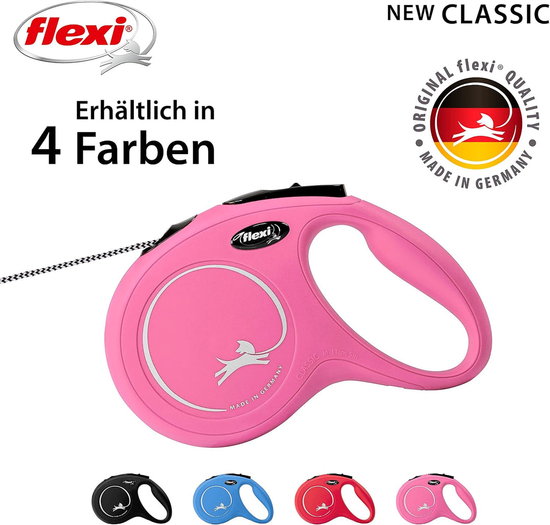flexi New Classic M Seil 5 m pink für Hunde bis 20 kg 5 m (1er Pack) Pink, 5 m (1er Pack) Pink