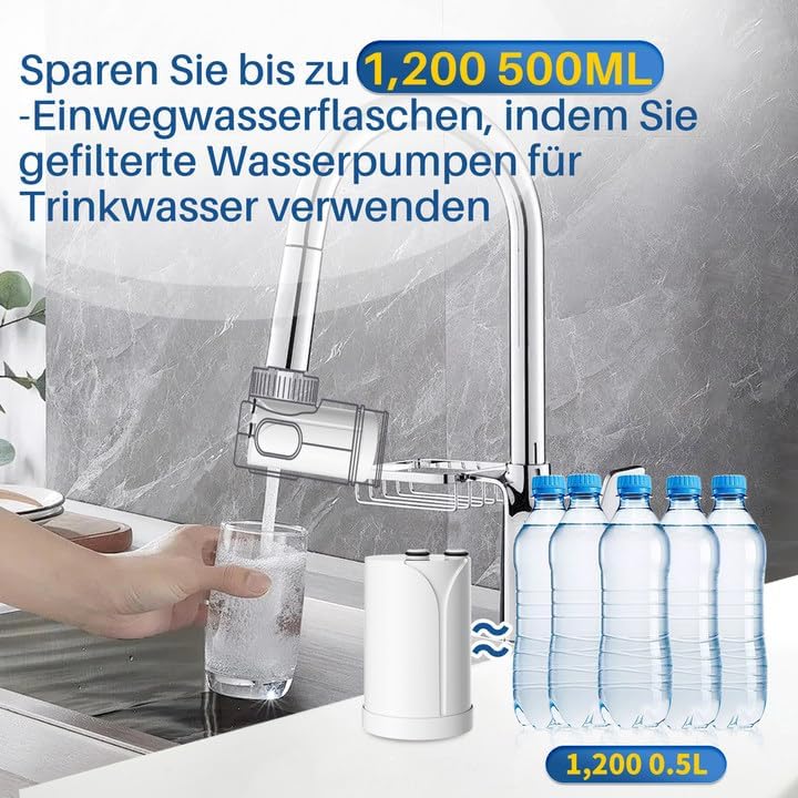 GOLDEN ICEPURE Brita On Tap Pro V-MF für brita wasserfilter wasserfilter für den wasserhahn (600l),