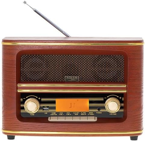 Retro-Radio FM Bluetooh 5.0 USB und Aux Wecker Apag. Autom.FABRILAMP