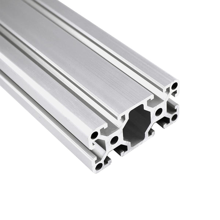 CNCMANS Aluminiumprofil 1 Stück 40x80 T-Typ Nut 8 silber eloxiert Europäischer Standard Aluminium Ex