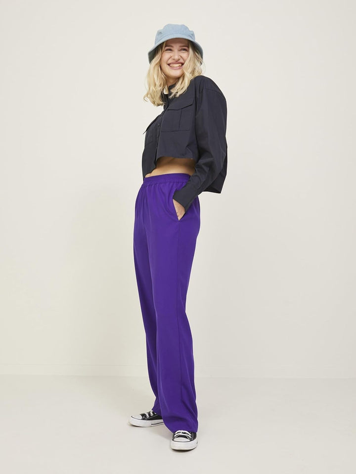 JJXX Damen Jxpoppy Reg Hw Pant PNT Noos Hose S / 34L Acai, S / 34L Acai