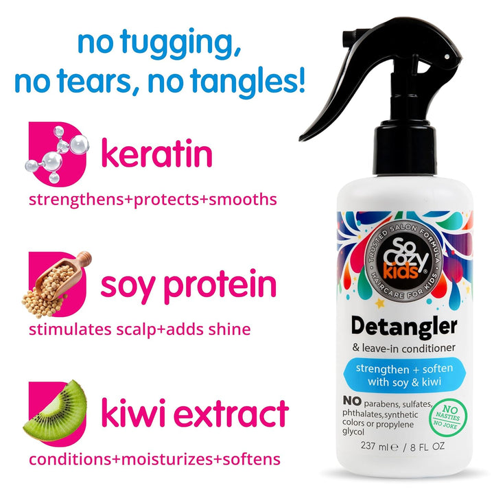 SoCozy Cinch Detangler, Fruity-Tutti, 8 Fluid Ounce by SoCozy