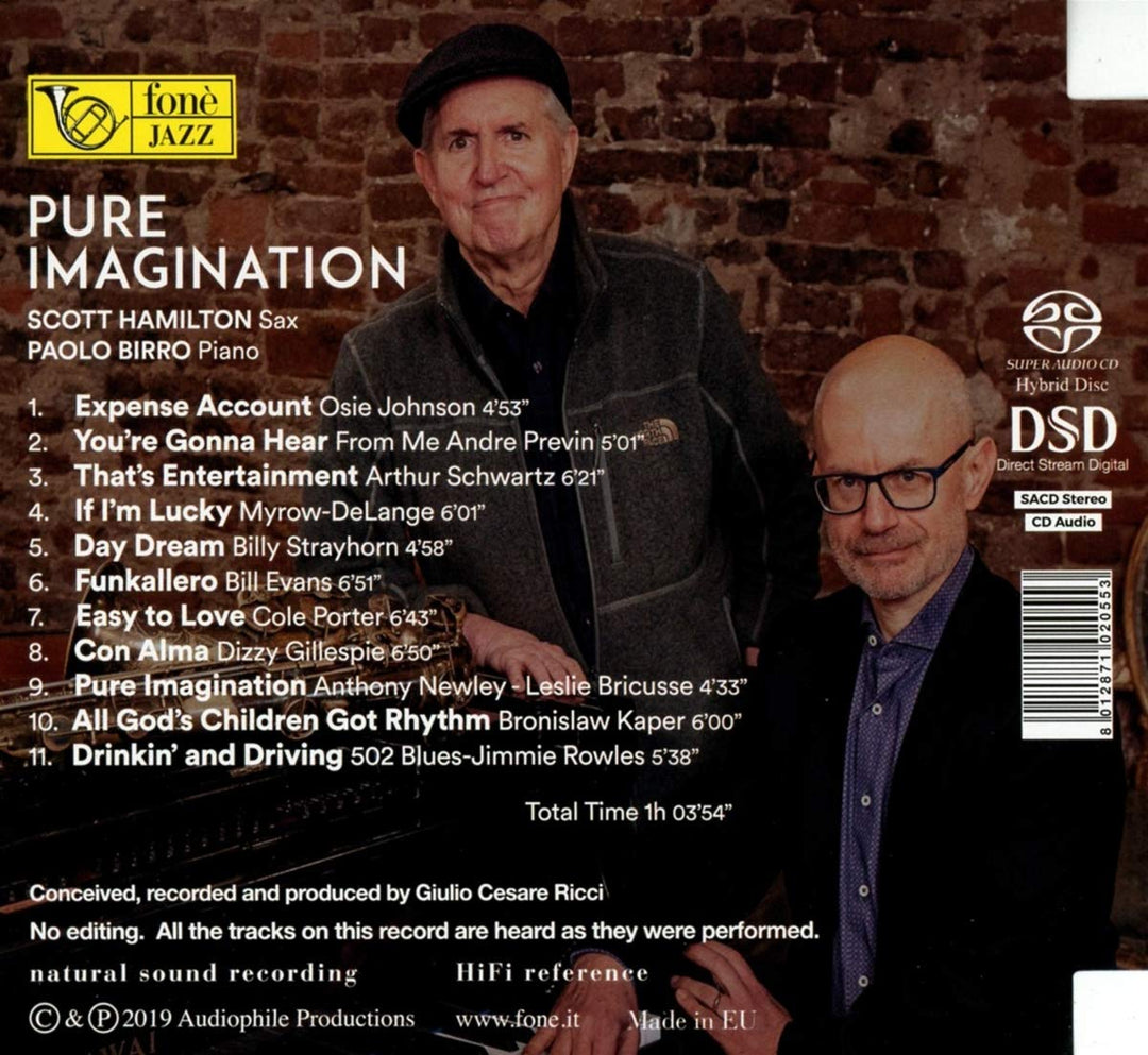 Pure Imagination, Audio-CD