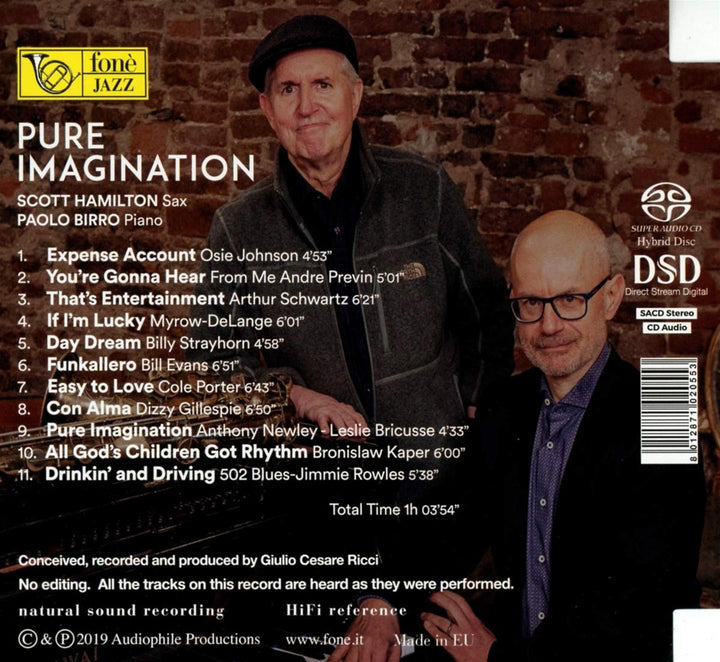 Pure Imagination, Audio-CD