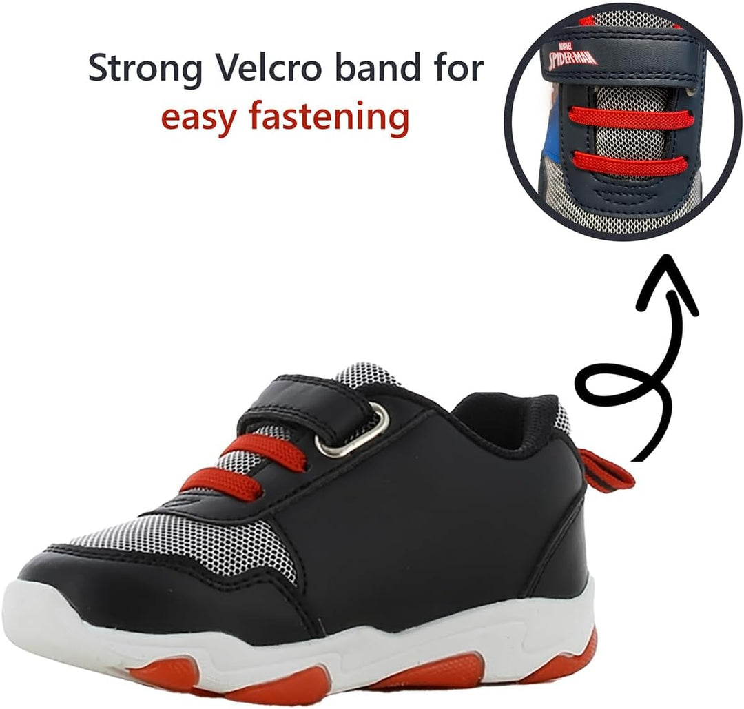 Leomil Spiderman Blinkschuhe Jungen Spiderman Schuhe Kinder, Ideal for Schule und Freizeit 26 EU Sch