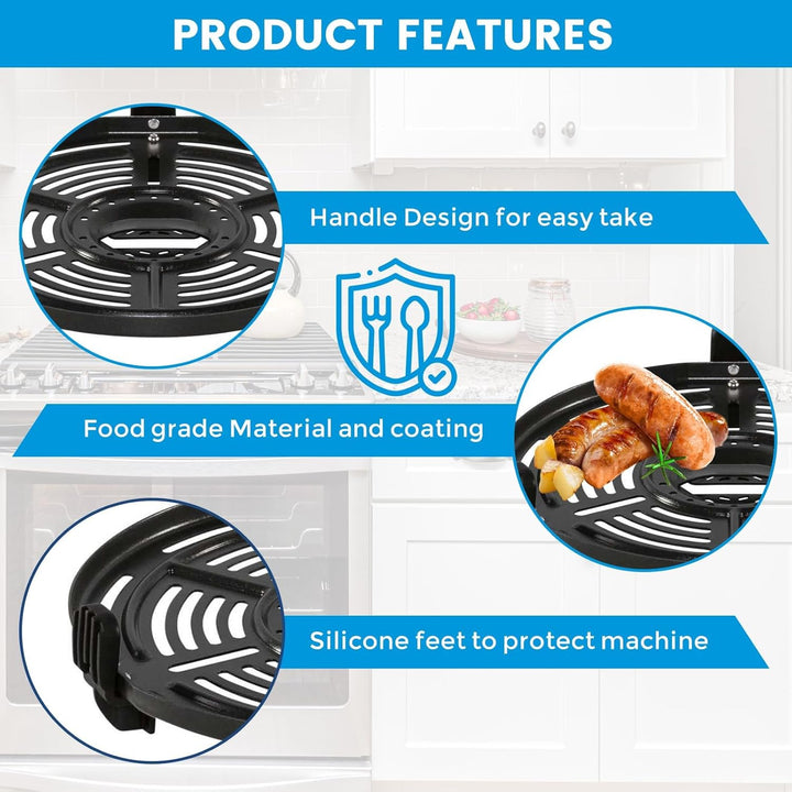 GXF Air Fryer Grillpfanne für Ninja Foodi MINI 4.7L 6 in 1 OP100UK Ninja Foodi MAX 14 in 1 7.5L OL65