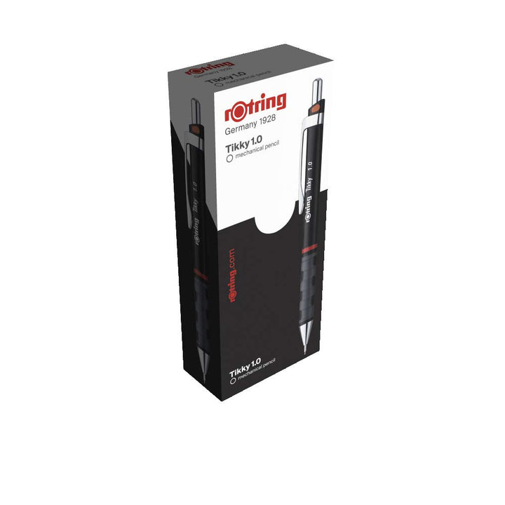 rOtring Tikky-Druckbleistift, farblich gekennzeichnet, 1 mm, schwarzer Schaft, 12er-Box 12er-Box HB