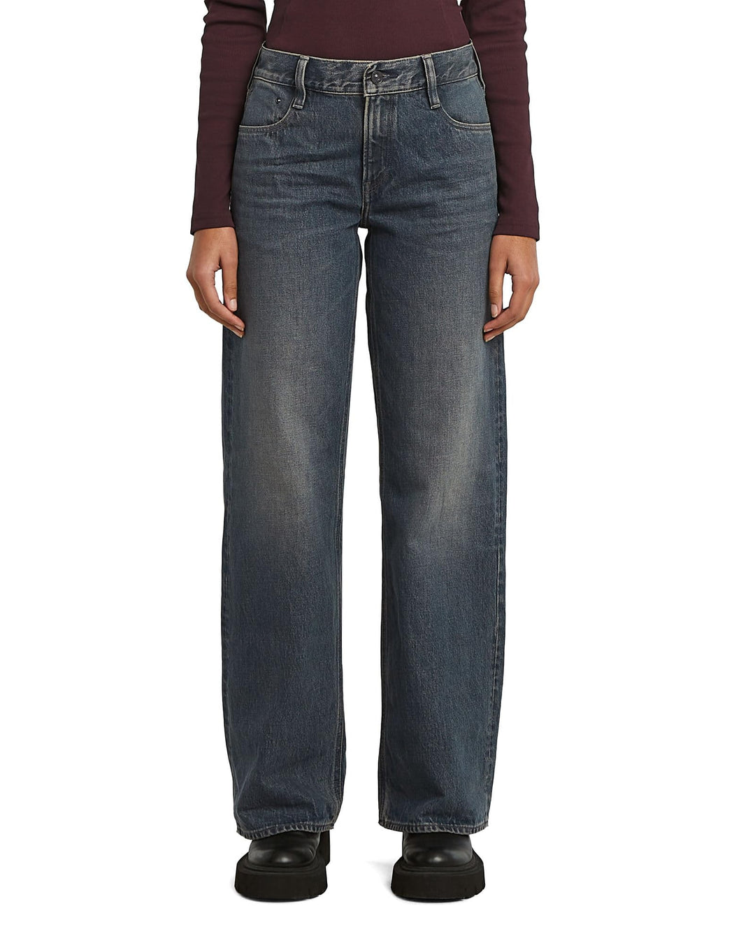 G-STAR Damen Judee Loose Low Waist Jeans 24W / 30L Blau (Antic Sand Blast D22889-d860-g803), 24W / 3