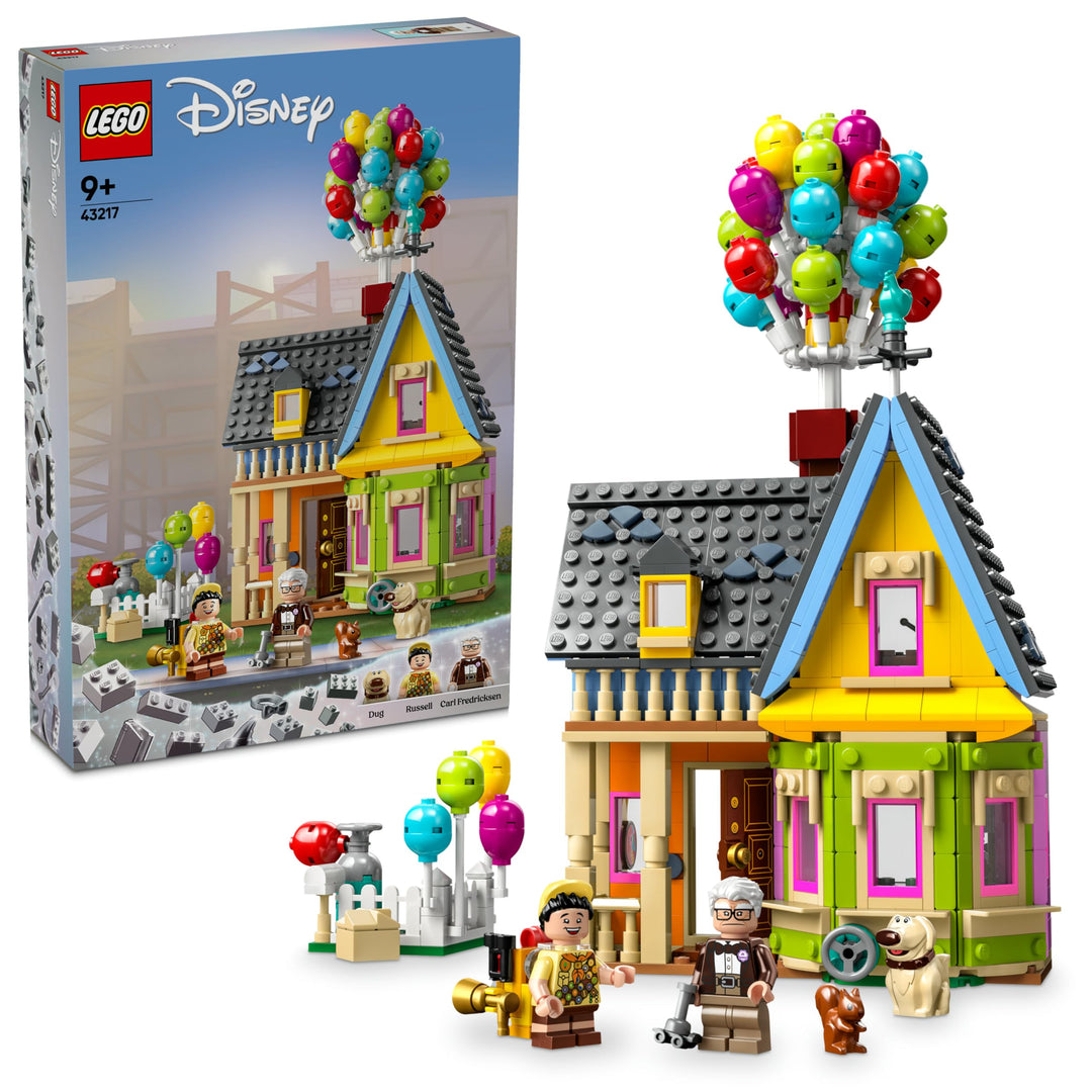 LEGO | Disney and Pixar Carls Haus aus „Oben“, baubares Spielzeug mit Luftballons, Carl, Russell und