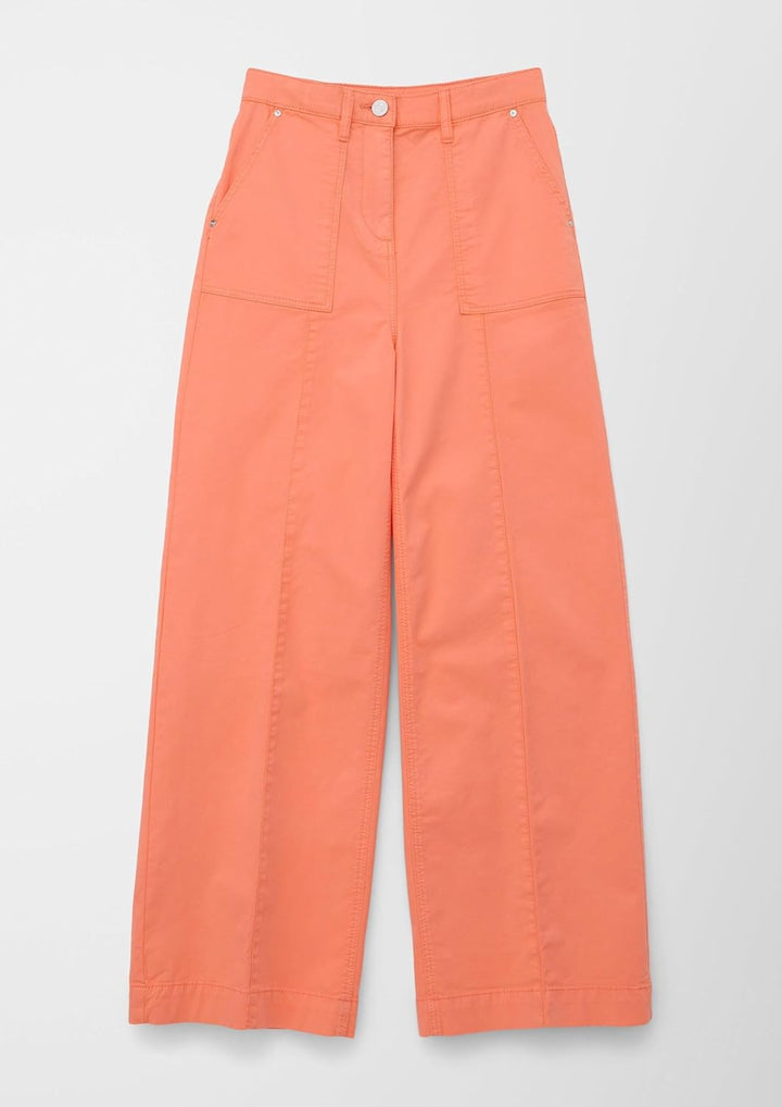 s.Oliver Mädchen Hose lang, Wide Leg 134 Orange, 134 Orange