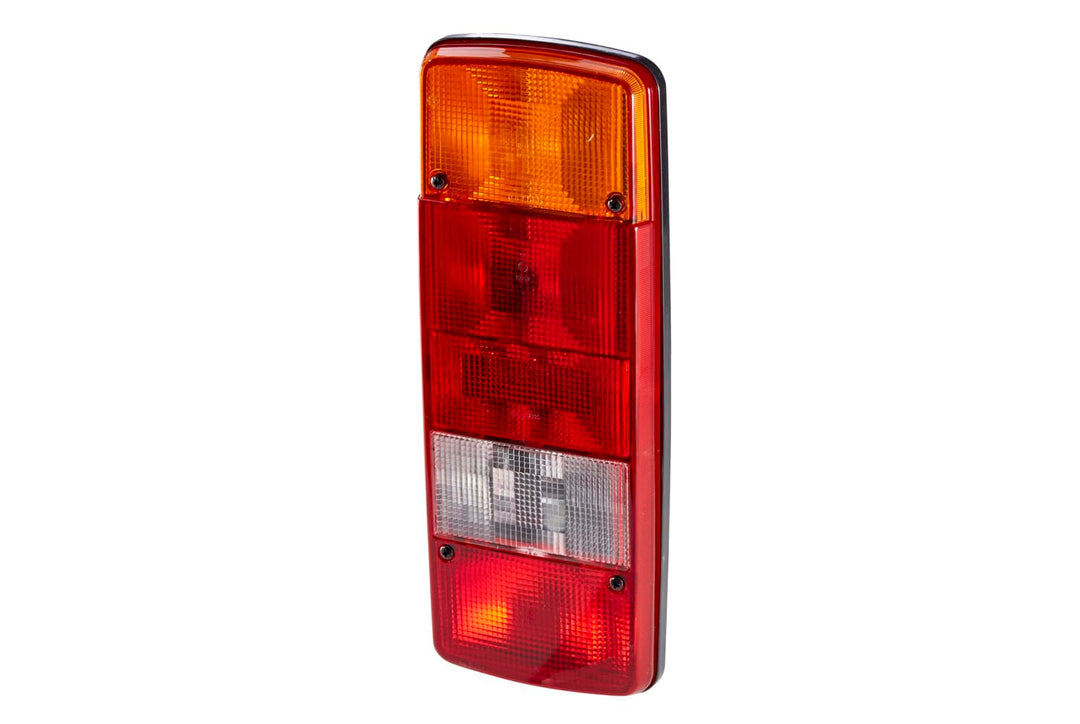 HELLA Rückleuchte - Glühlampe - 24V / 12V - Einbau/geschraubt - ECE/ADR/GGVS - Lichtscheibenfarbe: m