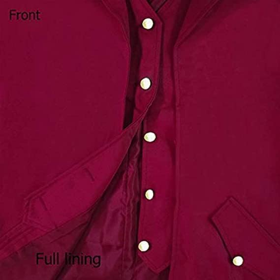 Halloween Mittelalter Viktorianische Jacke Kostüme für Männer, Steampunk Gothic Frack Mantel Uniform
