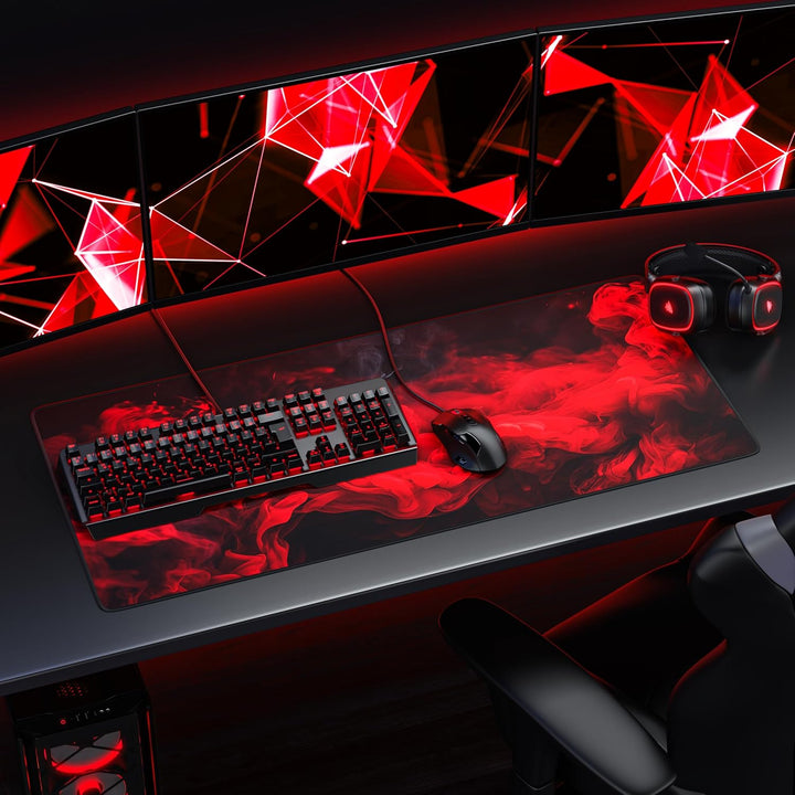 TITANWOLF - XXL Speed Gaming Mauspad 900 x 400mm - XXL Mousepad - Tischunterlage Large Size - verbes