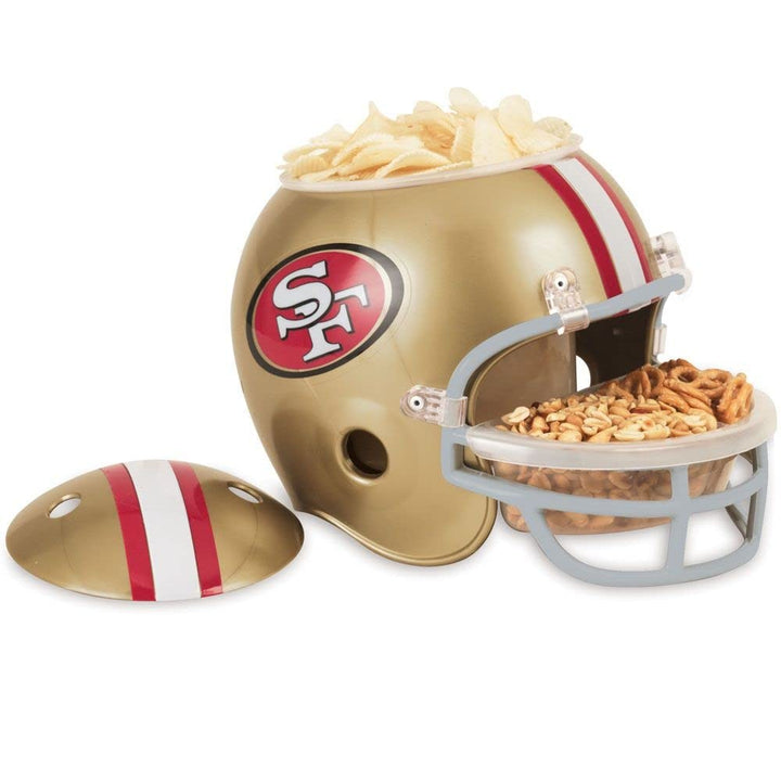 Wincraft NFL Helm mit Schalen für Knabbereien und Snacks Gold,Grau, Gold,Grau