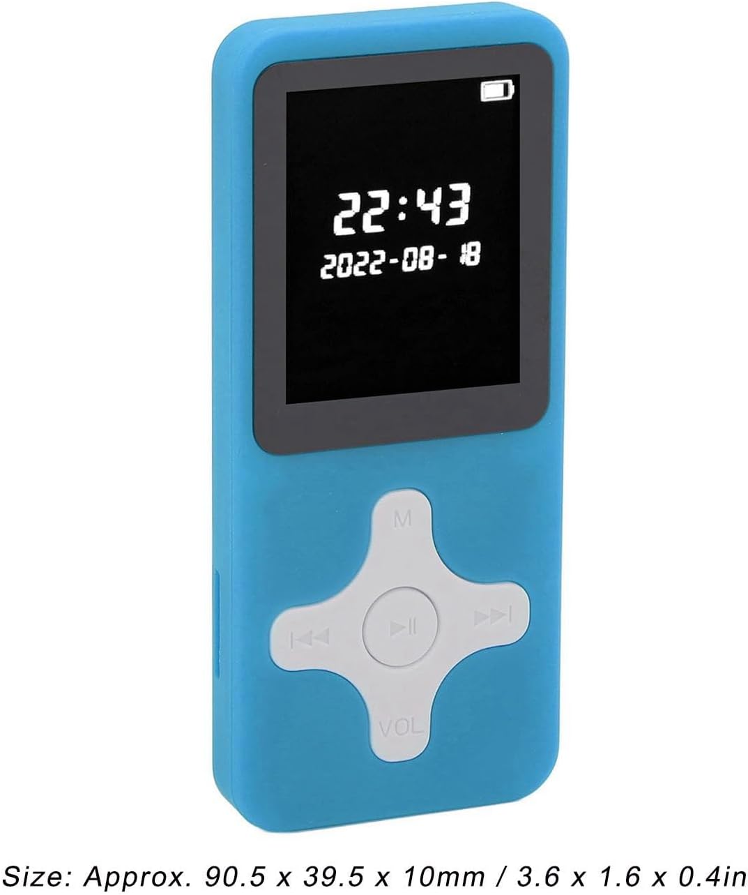MP3-Player, Bluetooth 5.0 1,77 Zoll LCD-Musik-Player mit FM-Radio-Recorder, Wecker, Elektronischem B