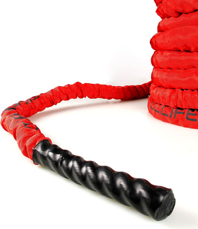 CCLIFE Battle Ropes Schlachtseil 9m 12m 15m Ø38mm Fitnesse Sport Tau Trainingsseil Fitnessseil Sport