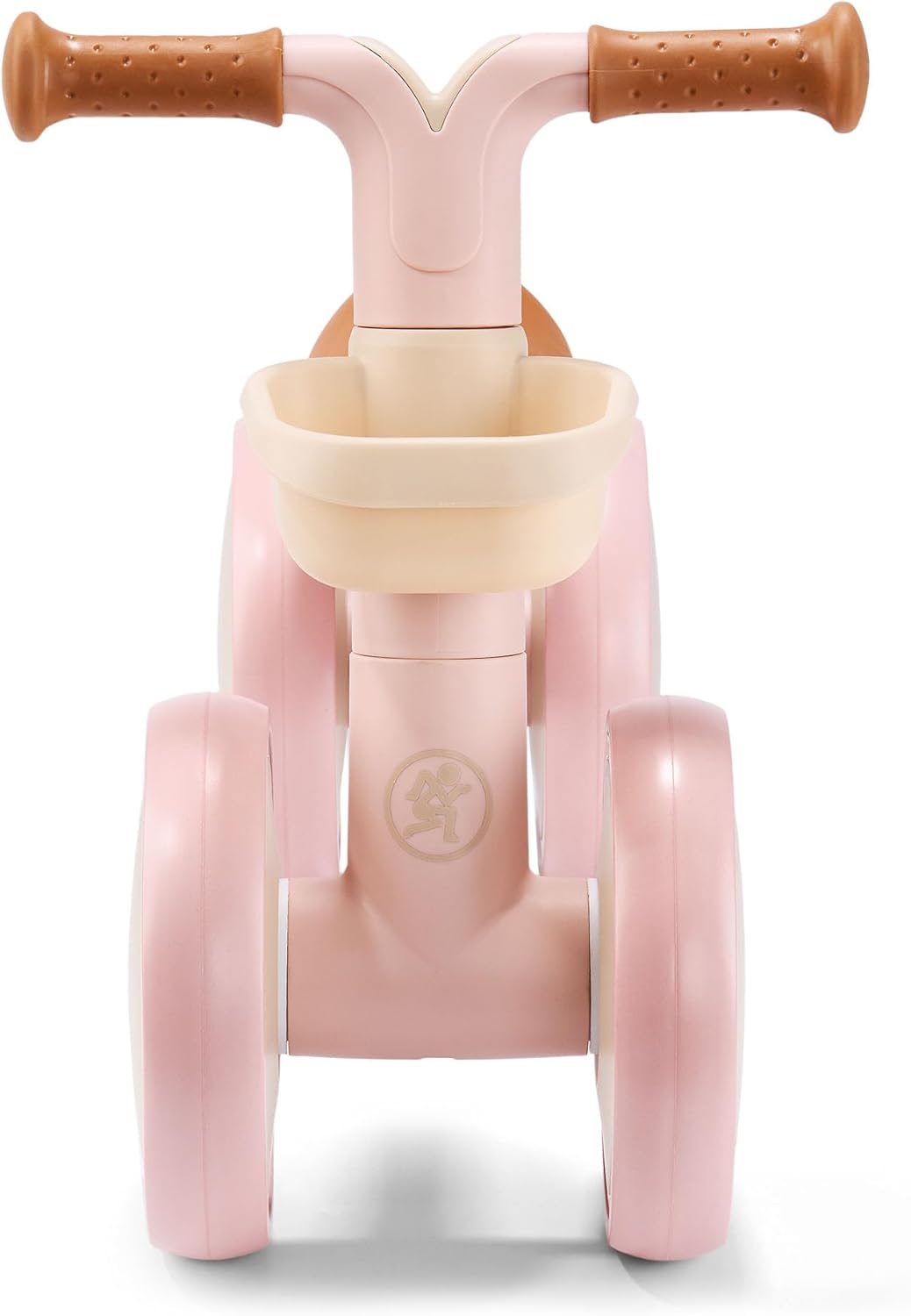 HyperMotion TOBI MINI Pinkes 4-Rad Laufrad für Kinder 12–36 Monate, Leichtes Rutschfahrzeug mit Korb
