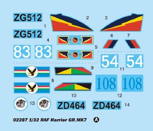 Trumpeter TRU02287 2287 Modellbausatz RAF Harrier GR.MK7