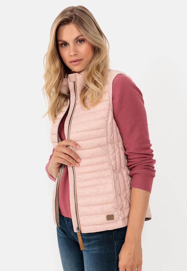 camel active Damen Leichte Steppweste Vest 34 Rose, 34 Rose