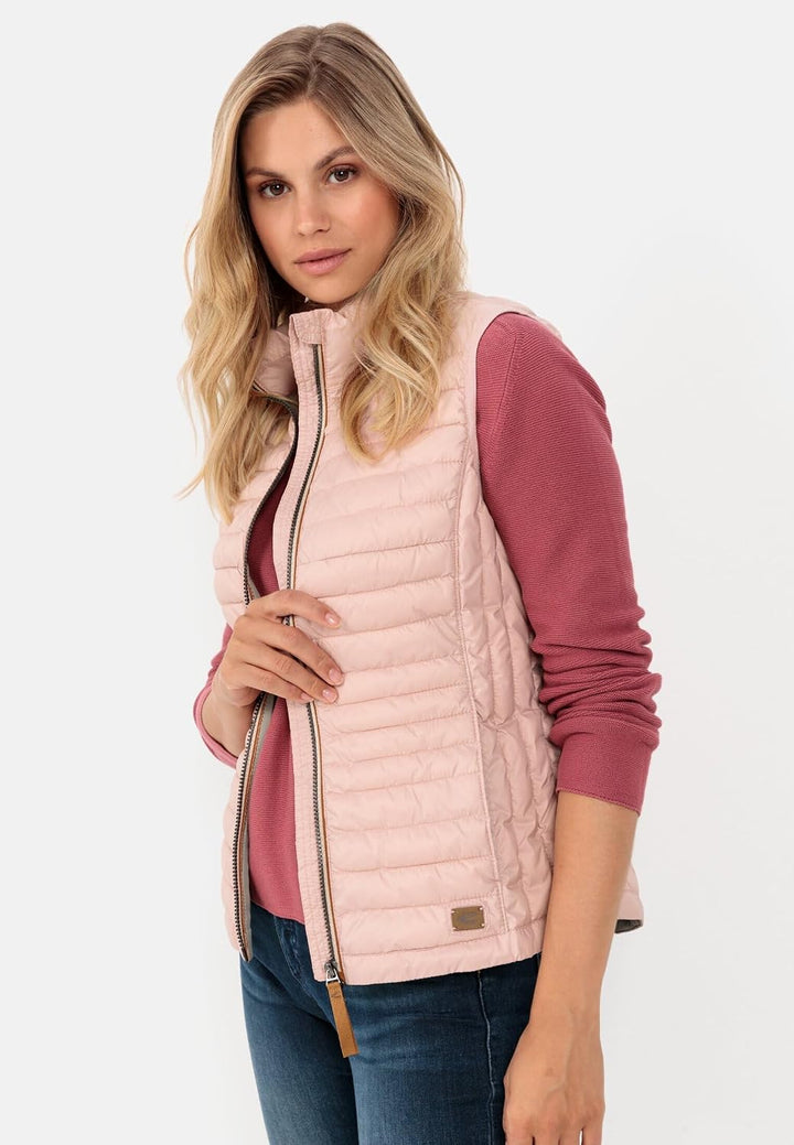 camel active Damen Leichte Steppweste VEST 36 Rose, 36 Rose