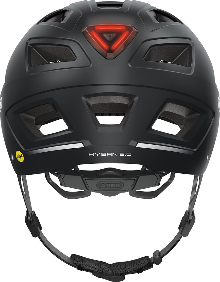 ABUS Stadthelm Hyban 2.0 MIPS - Fahrradhelm mit Rücklicht, ABS-Hartschale, Aufprallschutz - für Dame