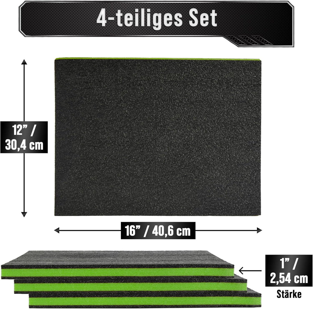 Precision Defined Werkzeugkisten-Schaumstoff - Einsätze für Koffer, Werkzeug-Schaumstoff, Polyethyle
