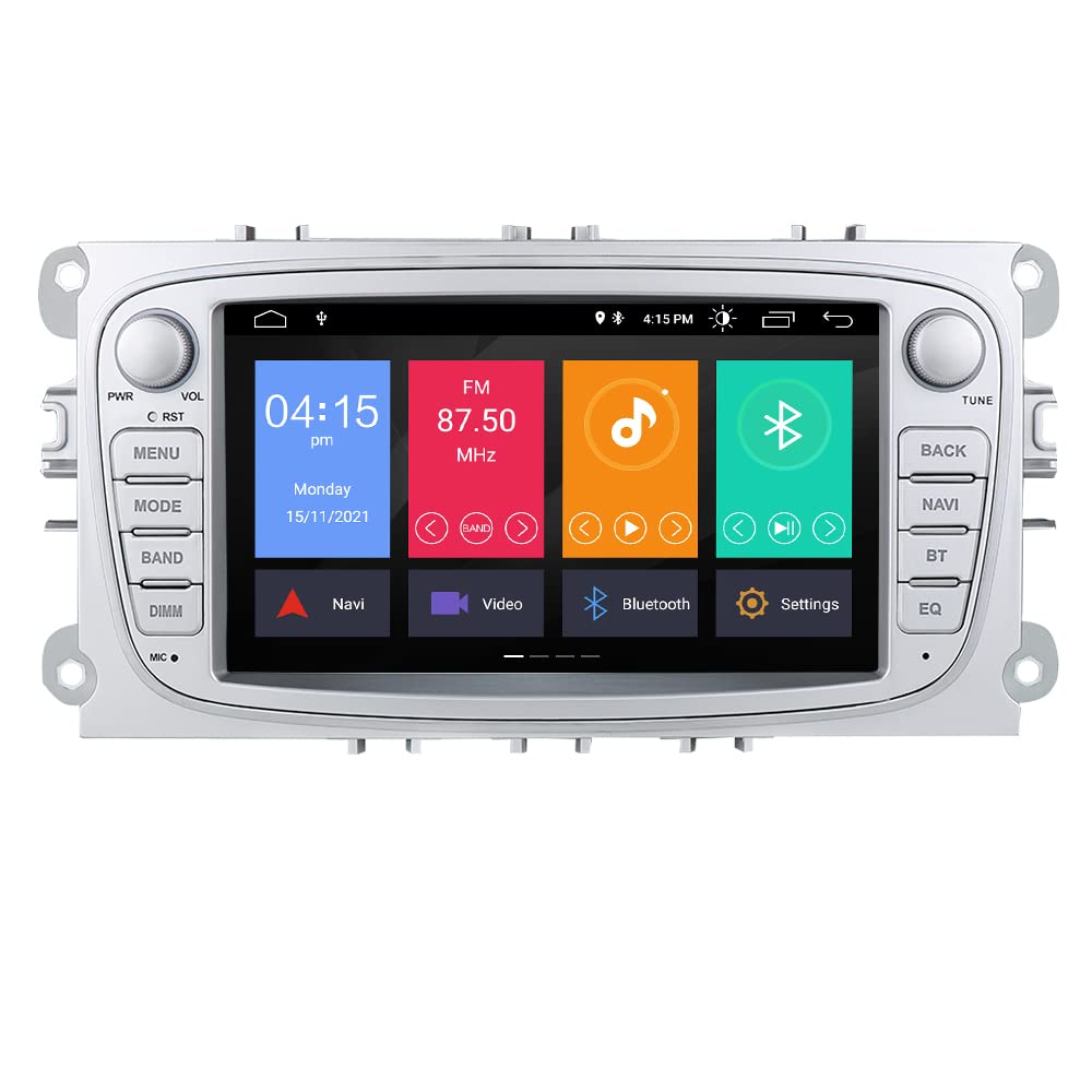 hizpo Android 10 Autoradio Stereo Kopfeinheit 7 Zoll mit Carplay Mirror Link Touchscreen In Dash GPS