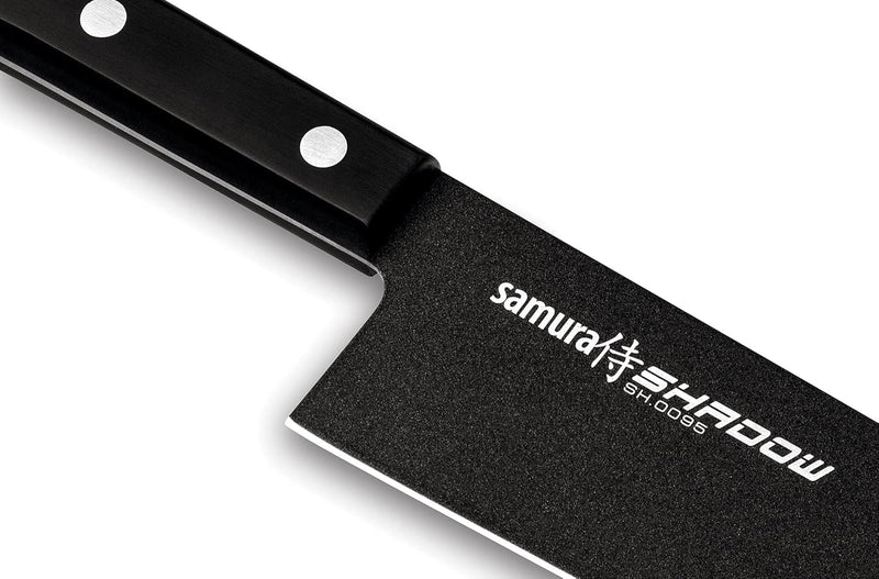 Samura Profi Santokumesser ultra-scharf, gross, aus japanisch AUS 8 Edelstahl, 18cm Klingeschwarze K