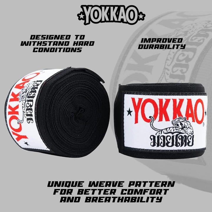 Yokkao Premium Hand Wraps Premium Black, Premium Black