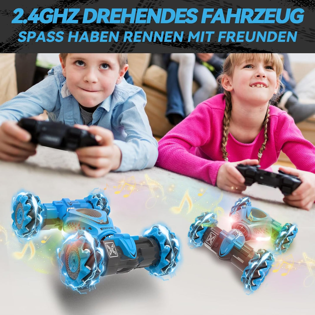 Dysaim Ferngesteuerte Auto mit Handsteuerung Ferngesteuertes Auto RC Stunt Car Drift 2,4 GHz 4WD 360
