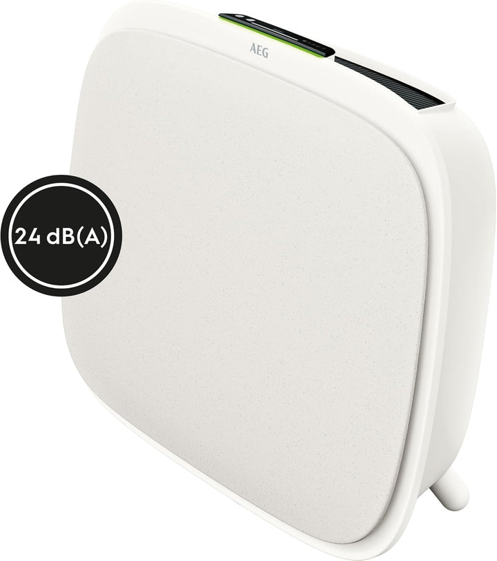 AEG AX51-304WT Luftreiniger / beseitigt 99,9% luftgetragener Bakterien / Automatik / Luftqualitätsan